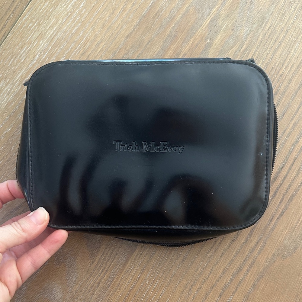 Trish McEvoy Glossy Black Toiletry Bag